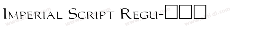 Imperial Script Regu字体转换